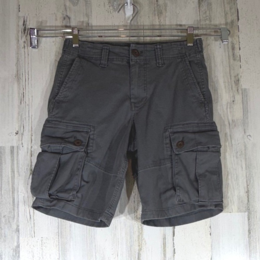 American Eagle Cargo Shorts 28x10 Gray Flex Casual Grunge Casual Gorpcore Skater